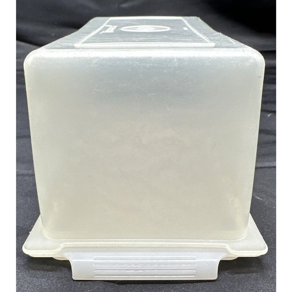 Vintage Tupperware Clear Opaque Butter Dish Keeper 638-4 lid 638-2 bottom - Picture 4 of 8